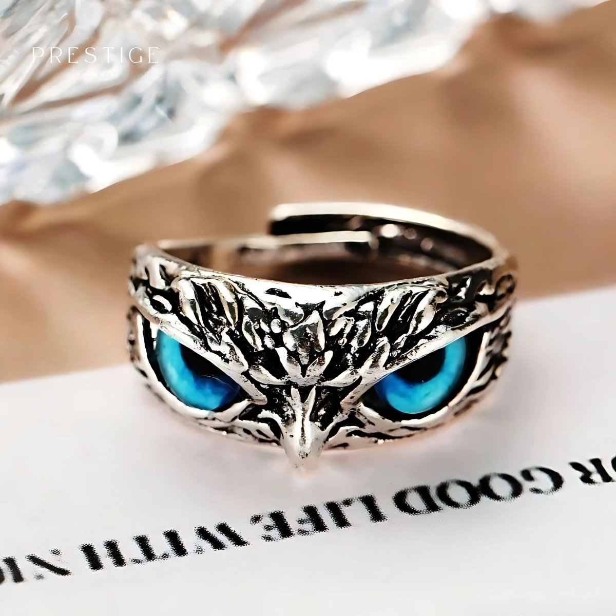 🦉 Anillo "Ojos de Búho" - Prestige Joyería Guatemala