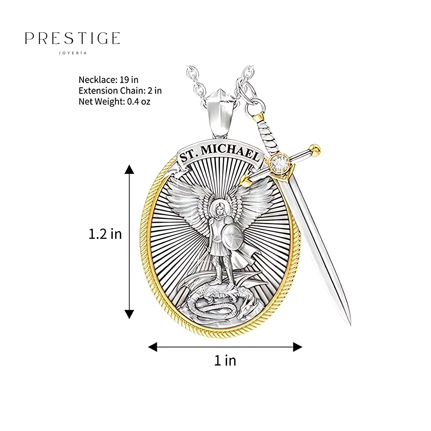 Collar San Miguel Arcángel - Protección Divina